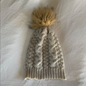 Cream beanie 